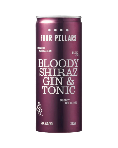 Four Pillars Bloody Shiraz Gin & Tonic 250mL (Case)