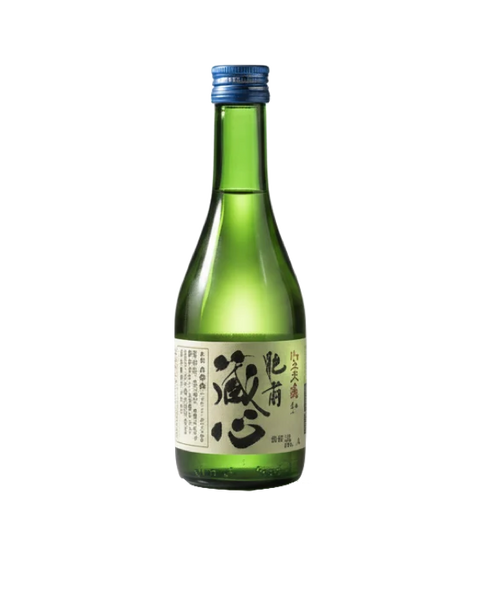 Bottle of Hizen Kuragokoro Junmai Ginjo 55 sake, 300mL, from Saga, Japan