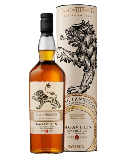 Lagavulin 9 Year Old Single Malt Scotch Whisky - House Lannister Game of Thrones Limited Edition