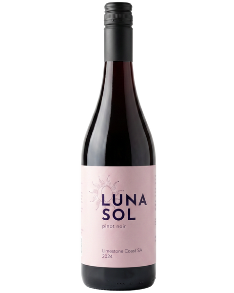 A bottle of Lunasol Pinot Noir