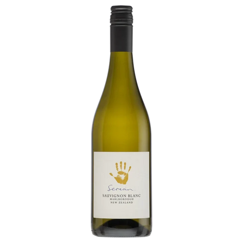 Bottle of Seresin Sauvignon Blanc, an organic Marlborough white wine