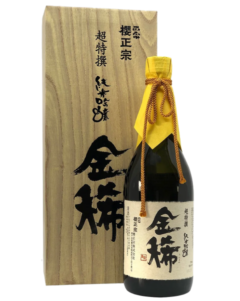 Bottle of Kinmare Sakuramasamune Japanese sake, 720ml