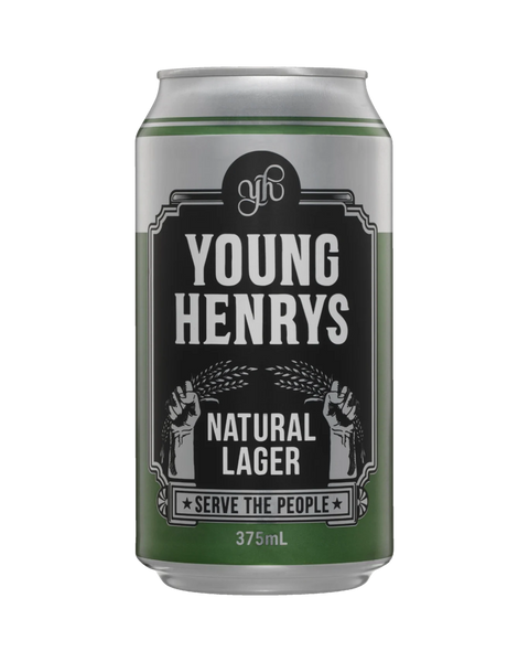 Young Henrys Natural Lager Cans 375mL