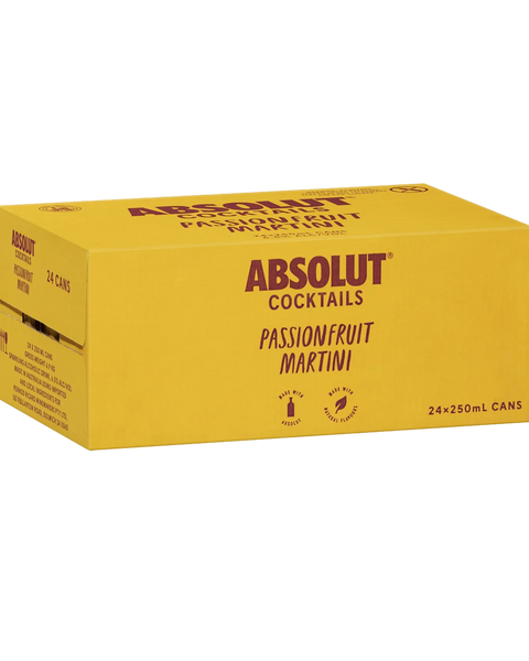 Absolut Vodka Passionfruit Martini 250ml (Case)