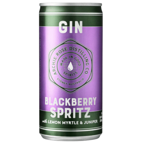 Archie Rose Gin Blackberry Spritz with Lemon Myrtle and Juniper