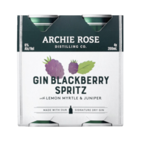Archie Rose Gin Blackberry Spritz with Lemon Myrtle and Juniper