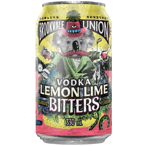 Brookvale Union Vodka Lemon Lime & Bitters Cans 330mL. Fantastic A very refreshing drink