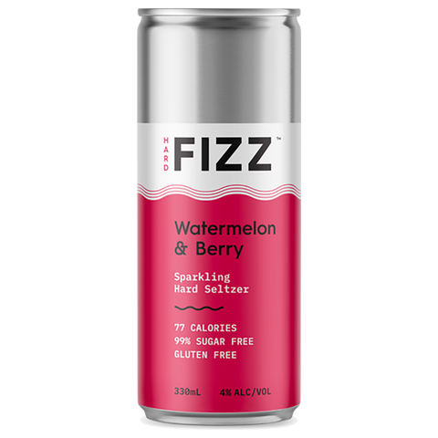 Hard Fizz Watermelon and Berry Seltzer. Watermelon flavour, nice beading, easy drinkin
