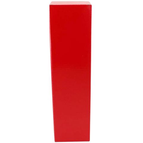 Single Wine Box 8.5x8.5x32cm height Red. Wine gift box ,fits a standard size wine bottle (Red)