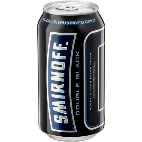 Smirnoff Ice Double Black Vodka Cans 375mL. Good value, refreshing and great taste