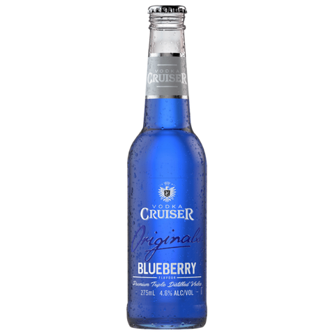Cruiser Blueberry 275ml. Delicious fruit wine product brand Vodka Cruiser, sweet and sour blueberry flavor