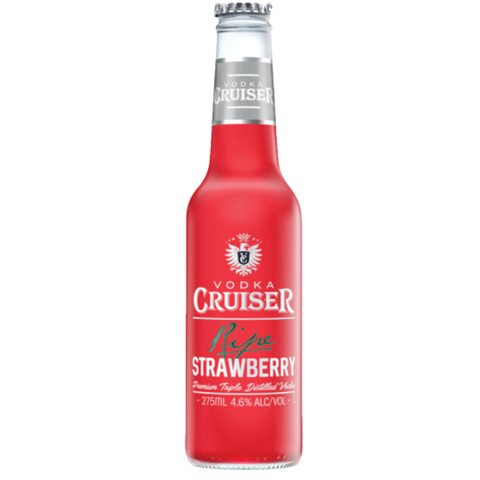 vodka cruiser, strawberry, a great mixers