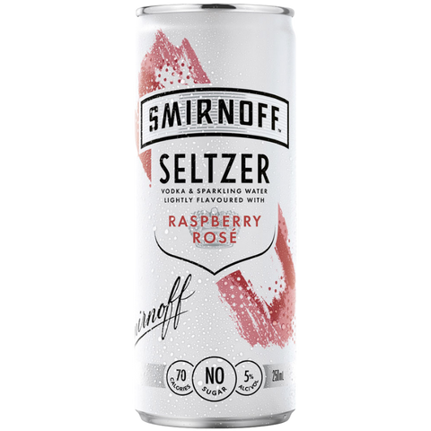 Smirnoff Seltzer Raspberry Rosé