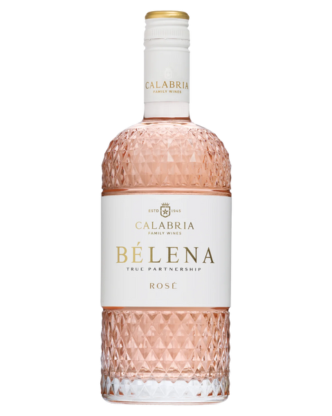 Bottle of Calabria Belena Rosé, an Australian rosé wine
