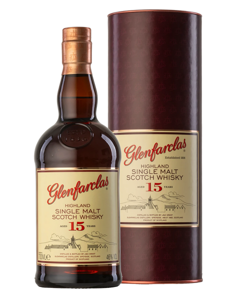 Glenfarclas 15 Year Old Single Malt Scotch Whisky 700mL