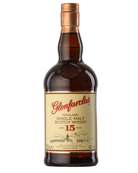 Glenfarclas 15 Year Old Single Malt Scotch Whisky 700mL