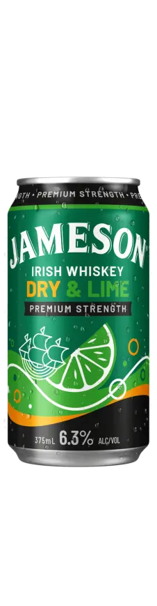 Jameson Irish Whiskey Smooth Dry & Lime