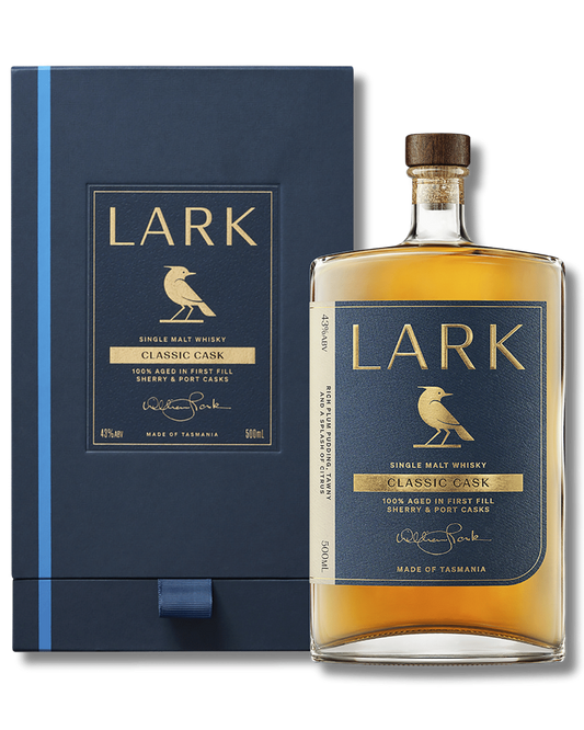 Lark Classic Cask Tasmanian Single Malt Whisky 500mL 43%