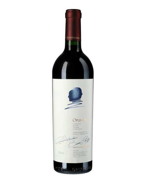 Bottle of Opus One 2018, a Napa Valley Bordeaux-style red blend