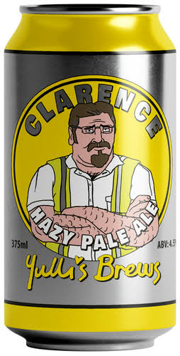 Cans of Yulli's Brews Clarence Hazy Pale Ale, 375ml