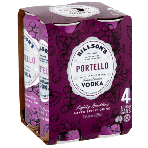 mixed spirits drink Billson's Portello Vodka