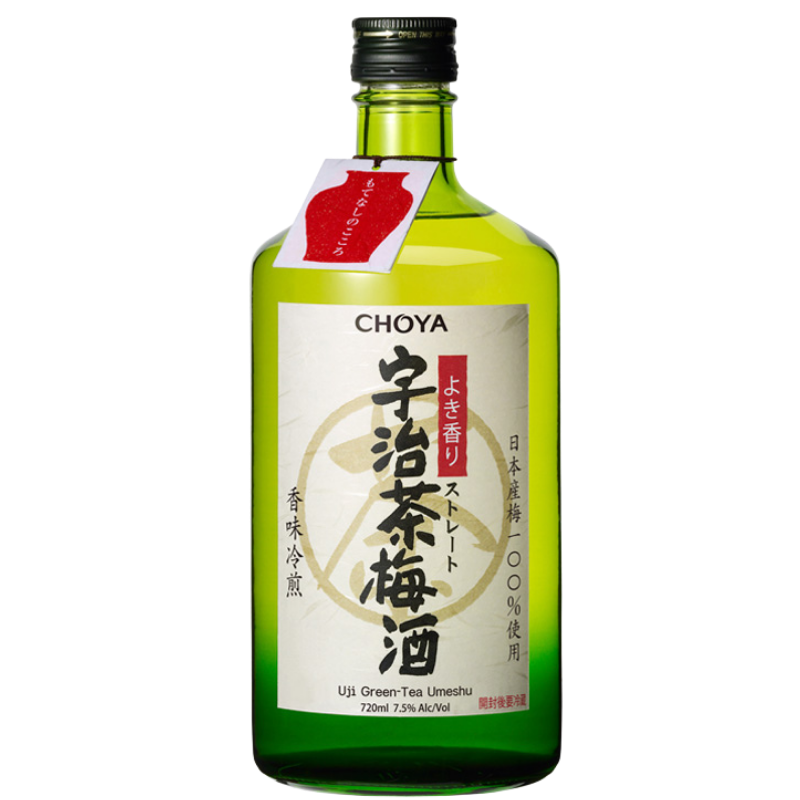 Choya Green Tea Umeshu is unique in taste, age, proof and personality