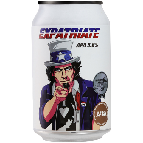 Double Vision Brewing / Expatriate.  Good flavor with strong apple taste beer.