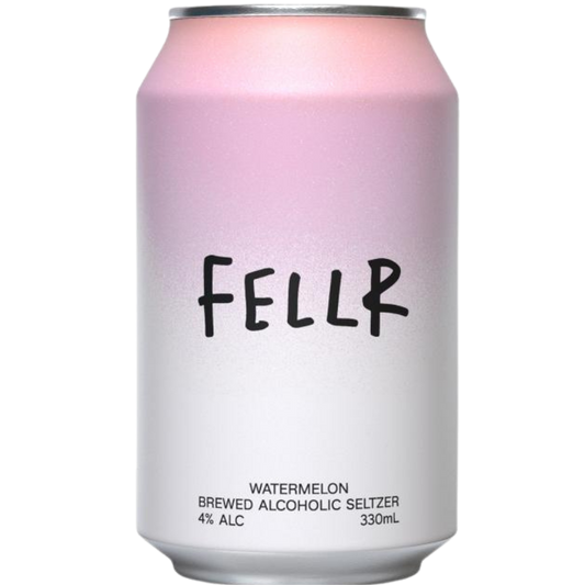 Fellr Watermelon Brewed Alcoholic Seltzer 330mL. Refreshing , great taste