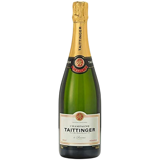 Taittinger Brut Reserve Champagne. Sparkling wine 