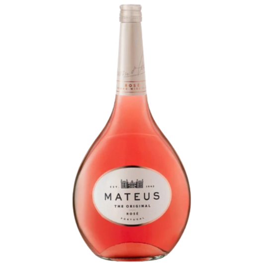 Mateus Rose. Sweet , light bodied like a rose . Affordable wine